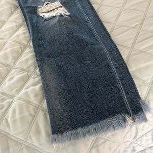 Cropped high waist jeans